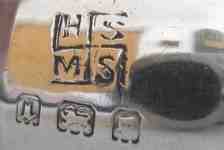 HS over MS into a svastika mark, Henry Simon & Maurice Strauss, London 1924