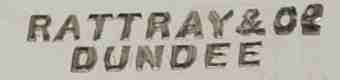 R & Co into a six sides contour mark, Rattray & Co, Birmingham 1938