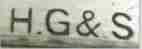 H.G &S without contour mark, Henry Griffith & Sons, Birmingham 1929