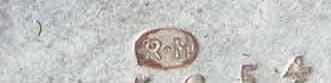 R.H into an oval mark, Rowland Hill -possibly-, Chester 1888