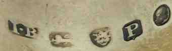 I.B into a rectangle mark, James Barratt, London 1810