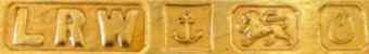 LRW into an oblong chamfered rectangle mark, Lawrence R Watson & Co Ltd, Birmingham 1988