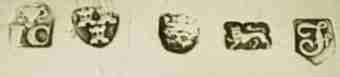 IC under a two handled cup mark, James Crawford, Newcastle 1772