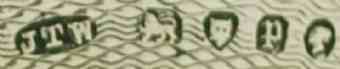 JTW into an oval  mark, James Thomas White, London 1870