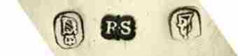 RS into a tipped oval shape mark, Robert W. Smith, Dublin 1834