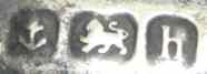 PC in 'Old English' upper case mark, not identified, Birmingham 1907
