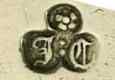 I:C under a rosette into a trefoil mark, John Cafe, London 1744