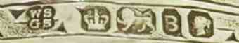 WS over GS into a quatrefoil mark, Walter & George Sissons, Sheffield 1869