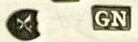  G N into a rectangle mark, George Nangle -possibly-, Dublin 1794