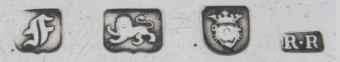 R.R into a rectangle mark, Richard Rugg, London 1761