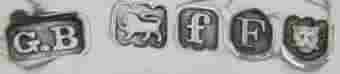 G.B into a chamfered rectangle mark, George Bedingham , London import mark 1901