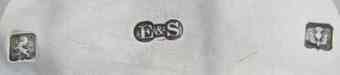 E&S into two conjoined circles mark, Edward & Sons, Glasgow 1934
