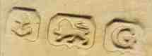 NG over Co into a square mark, Northern Goldsmiths Co, Birmingham 1931