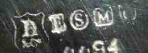 silver plate mark: metal alloy/plating process ESM