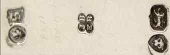 JB over EB into a quatrefoil mark, Joseph & Edward Bradbury -Thomas Bradbury & Sons-, London 1873