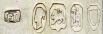 FD mark, Frances Douglas, London 1845 FD mark, Frances Douglas, London 1845