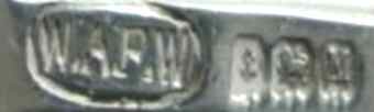 W.A.P.W into an oval mark, W A P Watson Ltd, Birmingham 1936