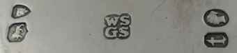 WS over GS into a quatrefoil mark, Walter & George Sissons, London 1874