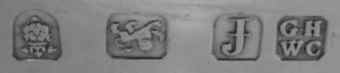 G H over WC into a square mark, George Heming and William Chawner, London 1781