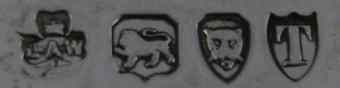 LAW under a crown into a clover mark, West & Son -Langley Archer West-, London 1894
