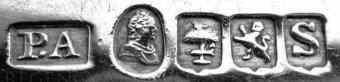 P.A mark, Peter Aitken, Glasgow 1837 P.A mark, Peter Aitken, Glasgow 1837