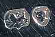 E.F into two conjoined circles mark, Edward Farrell, London 1847