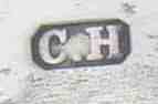C.H into a chamfered rectangle mark, Charles Harris, Chester 1889