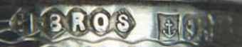 H.BROS into five lozenges  mark,  Harman Bros, Birmingham 1951
