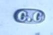 C.C into an oval mark, Charles Cooke, London 1887