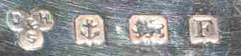 D & H over S into a trefoil mark, Davidson, Henderson & Sorley, Birmingham 1930 D & H over S into a trefoil mark, Davidson, Henderson & Sorley, Birmingham 1930