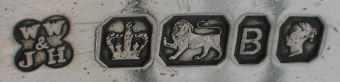 W.W over & over J.H into a quatrefoil mark, White Henderson & Co, Sheffield 1869