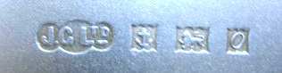 J.G Ltd into three circles mark, J Gloster Ltd, Birmingham 1963 J.G Ltd into three circles mark, J Gloster Ltd, Birmingham 1963