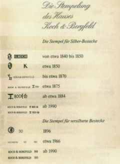 Koch & Bergfeld - Bremen: silver and silverplate marks