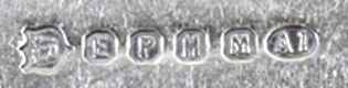 Electro Plate. 'MM' meaning, possibly, METAL MOUNTS