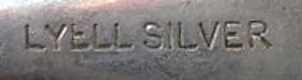LYELL SILVER unidentified