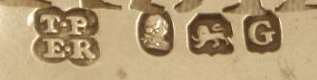 TP over ER into a quatrefoil mark, Thomas Phipps &  Edward Robinson , London 1802