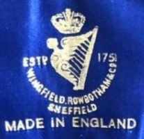 Wingfield, Rowbotham & Co - Sheffield 'CROWNED HARP' trademark