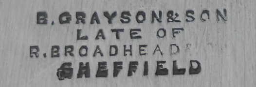 Benjamin Grayson & Son, Sheffield