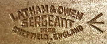 Latham & Owen - Sheffield: SERGEANT trademark