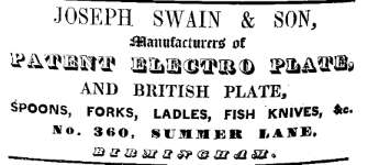 Joseph Swain& Son - Birmingham