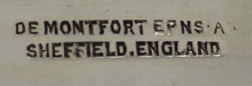 DE MONTFORT PLATE - Sheffield