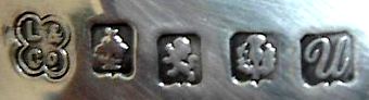 L & over Co into a quatrefoil mark, Lawson & Co, Glasgow 1917 L & over Co into a quatrefoil mark, Lawson & Co, Glasgow 1917
