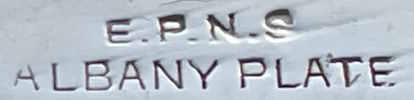 ALBANY PLATE: unidentified