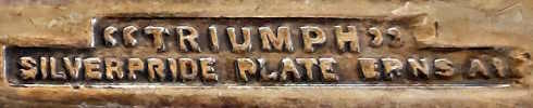 Slack & Barlow - Sheffield: trade name TRIUMPH SILVERPRIDE PLATE