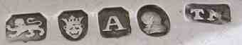 go to English silversmiths and makers marks