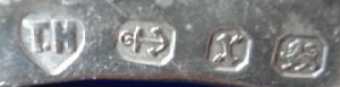 T.H (also into a heart) mark, Thomas Hayes , Birmingham 1897