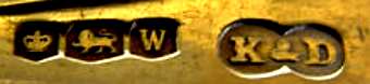 K&D into two conjoined circles mark, not identified, Sheffield 1939