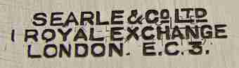 S&Co Ltd mark, Searle & Co Ltd, London 1939