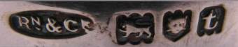 Rn &  Cr into an oval mark, Omar Ramsden &  Alwyn Carr , London 1914