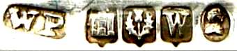 WP mark, William Scott Peat or William Pirrie, Edinburgh 1828 